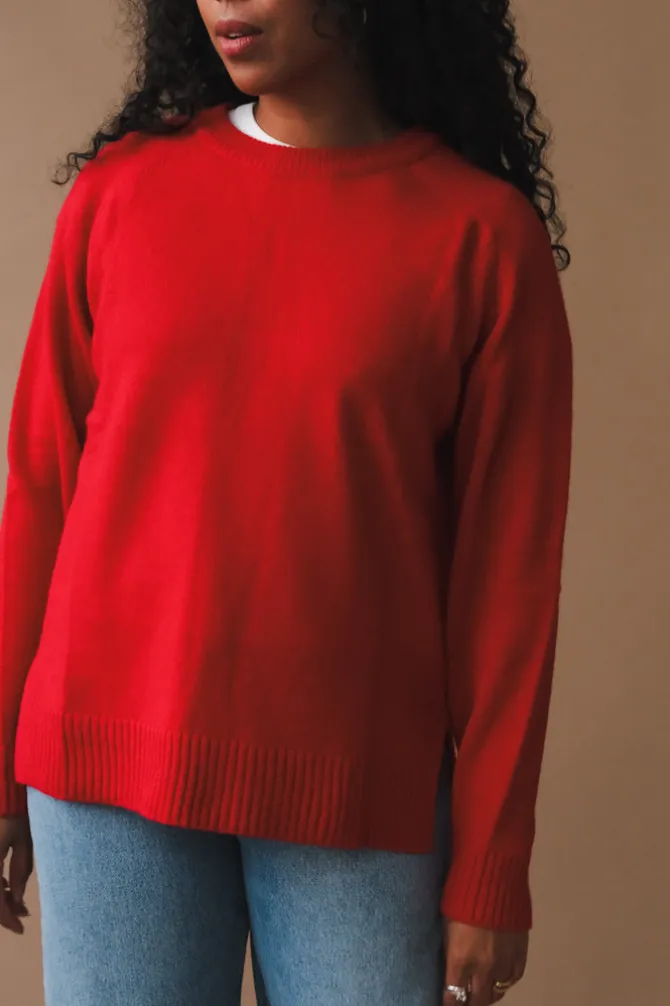 CASHMERE BLEND CREWNECK KNIT