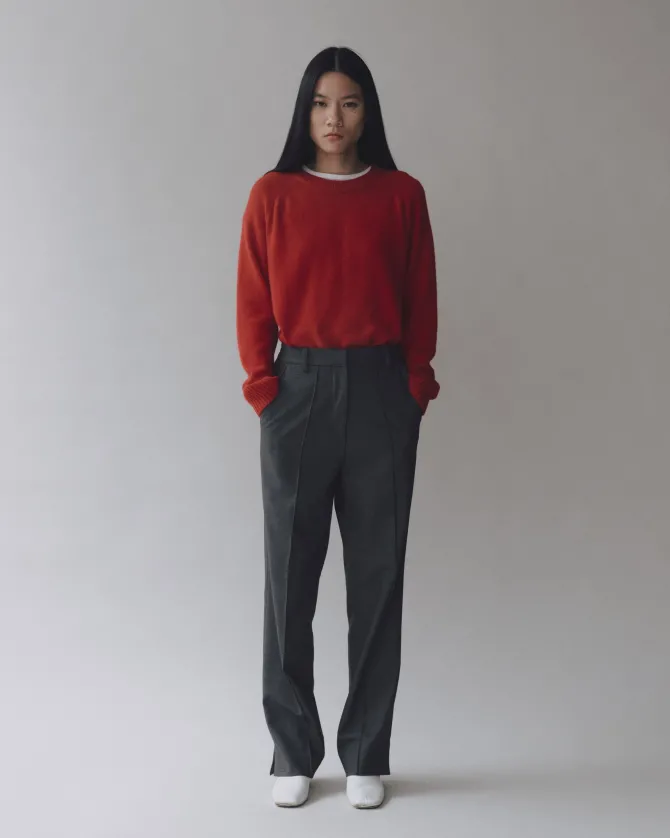 CASHMERE BLEND CREWNECK KNIT