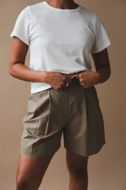 COTTON-LINEN SHORTS